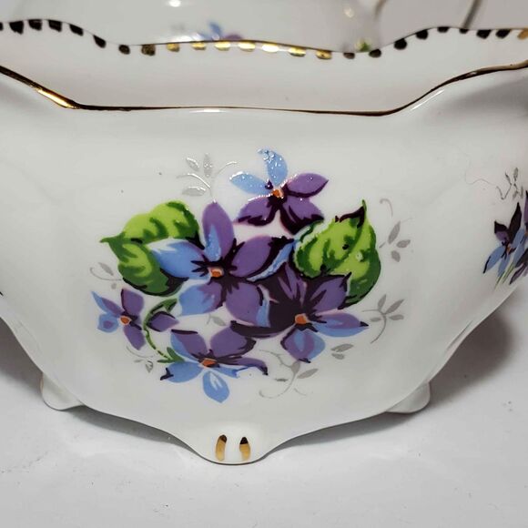 Royal Stafford Sugar Bowl and Creamer Sweet Violets - Picture 4 of 8